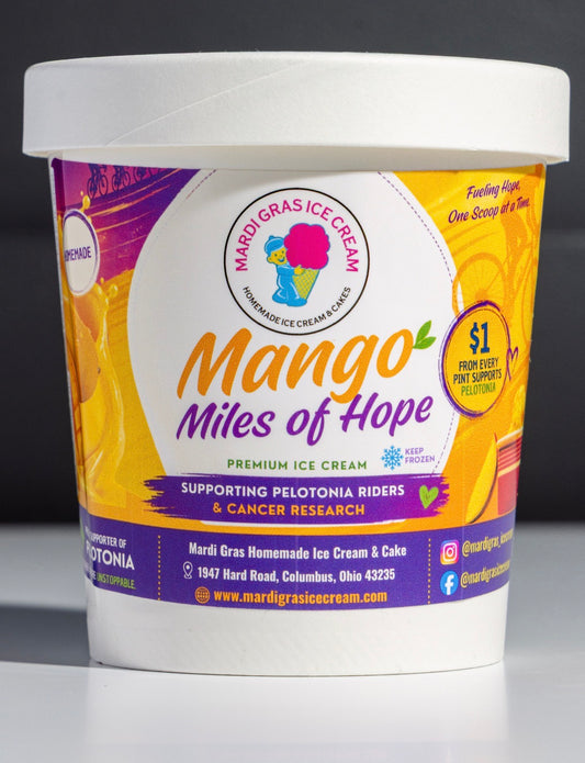 Mango Miles of Hope: Pelotonia Fundraising Pint